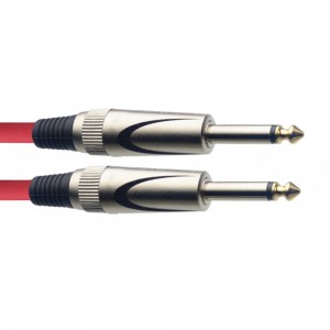 Stagg SGC3DL CRD 3m / 10 ft Instrument Cable - Straight/Straight, Red